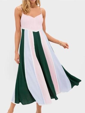 NWT Tuckernuck, Hyacinth House Striped Baxter Maxi Dress, Size M